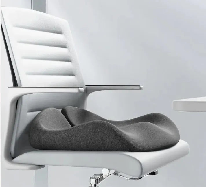 Cojín Ortopédico Coxis — Memoria de Forma para Silla Oficina y Coche